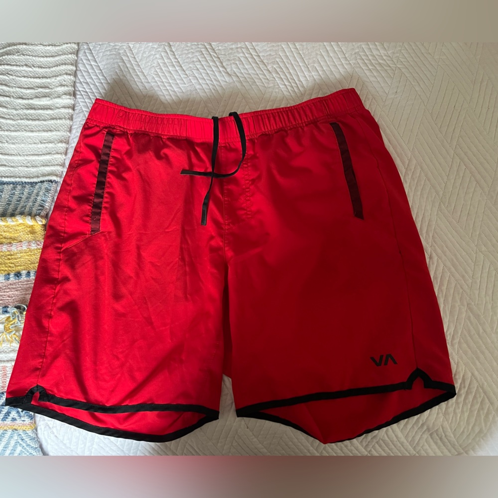 RVCA Bold Red Joggers